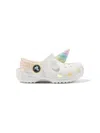 Crocs Girls Classic I Am Rainbow Unicorn Clog In White