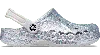 Crocs Baya Glitter Clog In Silver Glitter