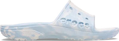 Crocs Baya Ii Marbled Slides Unisex White / Multi 42 In White/multi
