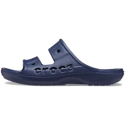 Crocs Unisex Baya Two-strap Slide Sandals - Navy In Blue