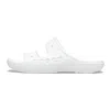 Crocs Unisex Baya Two-strap Slide Sandals - White In White
