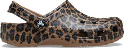 Crocs | Unisex | Classic Animal | Clogs | Sepia / Leopard | Missing In Brown