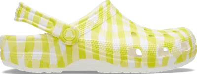Crocs Classic Gingham Clog In Daylily