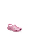 Crocs Unisex Classic Glitter Clogs - Big Kid In Pink Tweed Glitter