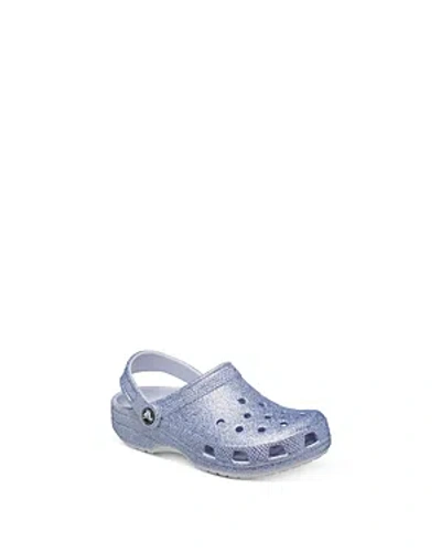 Crocs Kids' Unisex Classic Glitter Clogs - Toddler In Frosted Glitter