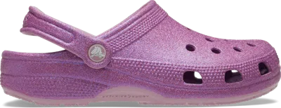 Crocs | Unisex | Classic Iridescent Glitter | Clogs | Hydrangea | W8/m7