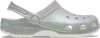 Crocs Classic Iridescent Glitter Sabots Unisex White 39 In White