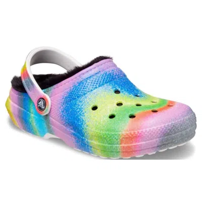 Crocs Unisex Classic Lined Spray Dye Clog In Multi