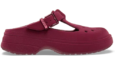 Crocs Classic Mary Jane Velvet Sabots Unisex Beetroot 41