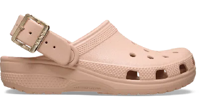 Crocs Classic Metallic Buckle Sabots Unisex Blush 42