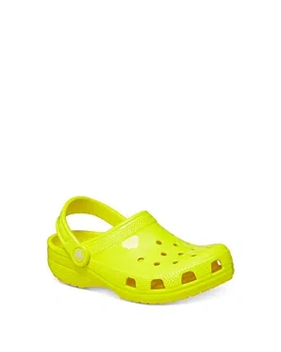 Crocs Unisex Classic Neon Highlighter Clogs - Toddler, Little Kid, Big Kid In Yellow