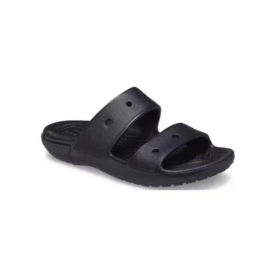 Crocs Unisex Classic Two-strap Slide Sandals - Black