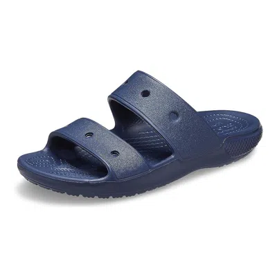 Crocs Unisex Classic Two-strap Slide Sandals - Navy In Blue