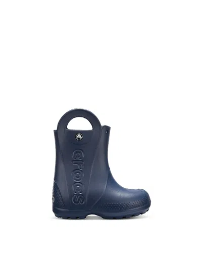 Crocs Kids' Unisex Handle It Rain Boots - Toddler In Navy