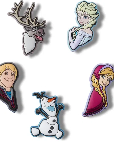 Crocs Kids' Unisex Jibbitz Charms, Pack Of 5 - Ages 3+ In Frozen