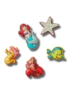 Crocs Kids' Unisex Jibbitz Charms, Pack Of 5 - Ages 3+ In Princess Ariel
