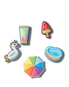 Crocs Kids' Unisex Jibbitz Charms, Pack Of 5 - Ages 3+ In Summer 4ever