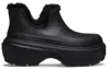 Crocs Stivaletto Stomp Lined Shorty Boot Black In Black/black