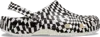 Crocs Warped Checker Clog In White/black