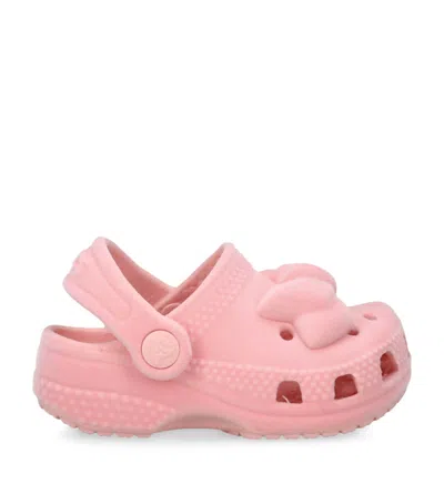 Crocs Kids' Velvet Littles Classic Clogs In Pink