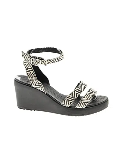 Pre-owned Crocs Wedges In Black