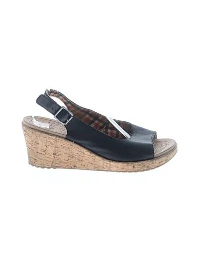 Pre-owned Crocs Wedges In Blue
