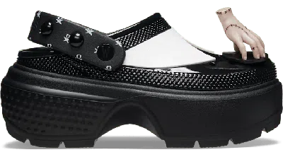Crocs Wednesday Stomp Clog In Black