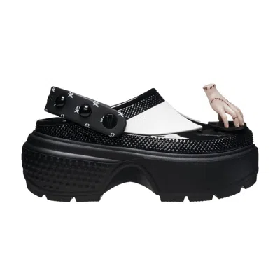 Pre-owned Crocs Wednesday X Stomp Clog 'wednesday Addams' | Black | Men's Size 8