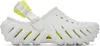 Crocs White & Yellow Echo Clogs In Moonlight