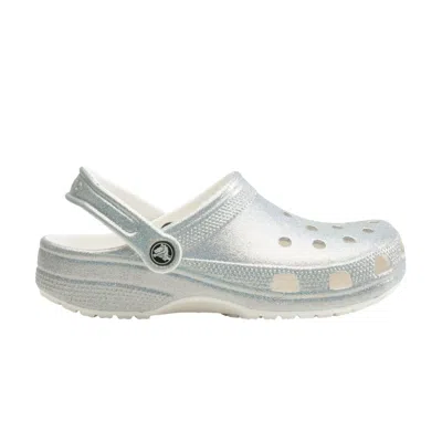 Pre-owned Crocs Wmns Classic Clog 'glitter' | Silver | Women's Size 7