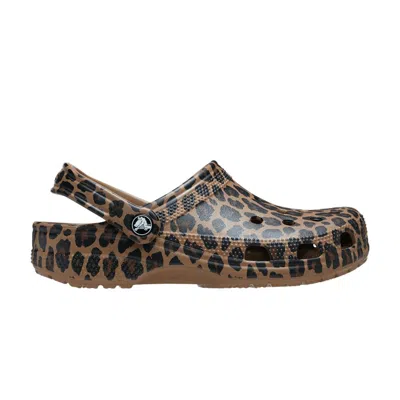 Pre-owned Crocs Wmns Classic Clog 'leopard' | Brown | Women's Size 5
