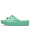 Crocs Classic Platform Slide In Green