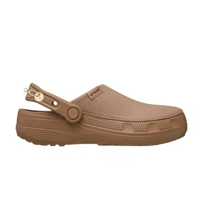 Pre-owned Crocs Wmns Crafted Flower Chain Clog 'milk Chocolate' | Tan | Women's Size 5 In Brown