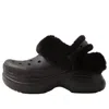 Crocs Bae Fur Lined Clogs In Black