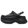 Crocs Mule Donna W Bae Studded Clog Black In Black