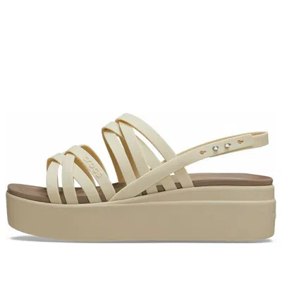 Crocs (wmns)  Brooklyn Strappy Low Wedge 'bone'