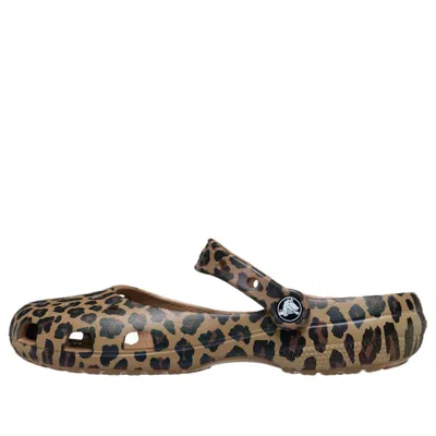 Crocs (wmns)  Classic Animal Ballet 'sepia Leopard' In Sepia/leopard