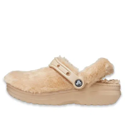 Crocs Classic Fur Sure Clogs Unisex Chai W9/m8