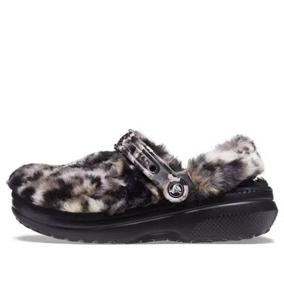 Crocs Classic Fur Sure In Black/multi