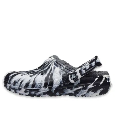 Crocs (wmns)  Classic Lined Clog Outdoor Sandals 'marbled White Black'