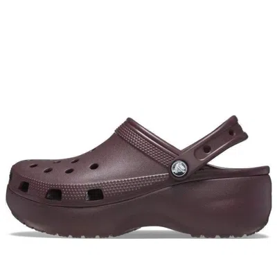 Crocs Classic Platform Clogs Women Dark Cherry 7