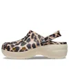 Crocs Classic Platform Clogs In Leopard Print Mix-multi