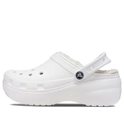 Crocs (wmns)  Classic Platform Lined Clogs 'white'