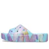 Crocs (wmns)  Classic Platform Palm Print Slide 'blue Multi-color'
