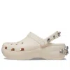 Crocs Women's Classic Platform Tiara Clog; Dew, W7 In White