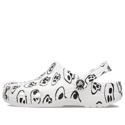 Crocs (wmns)  Classic Skull Print Clogs 'white Black' In Multi