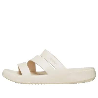 Crocs (wmns)  Getaway Strappy Slides 'cream White' In Neutral