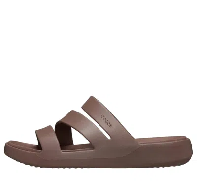 Crocs Getaway Strappy Triple-strap Slippers In Blue