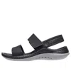 Crocs (wmns)  Literide 360 Slingback Sandals 'black' In Animal Print