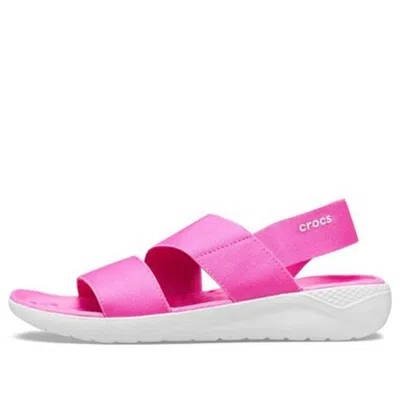 Crocs (wmns)  Literide Red Sandals In Pink